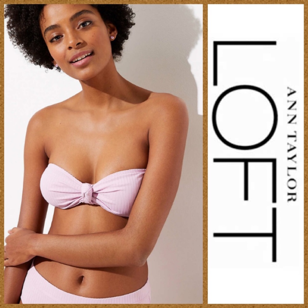 NWT | LOFT Beach Bandeau Bikini Top!! - Picture 1 of 9